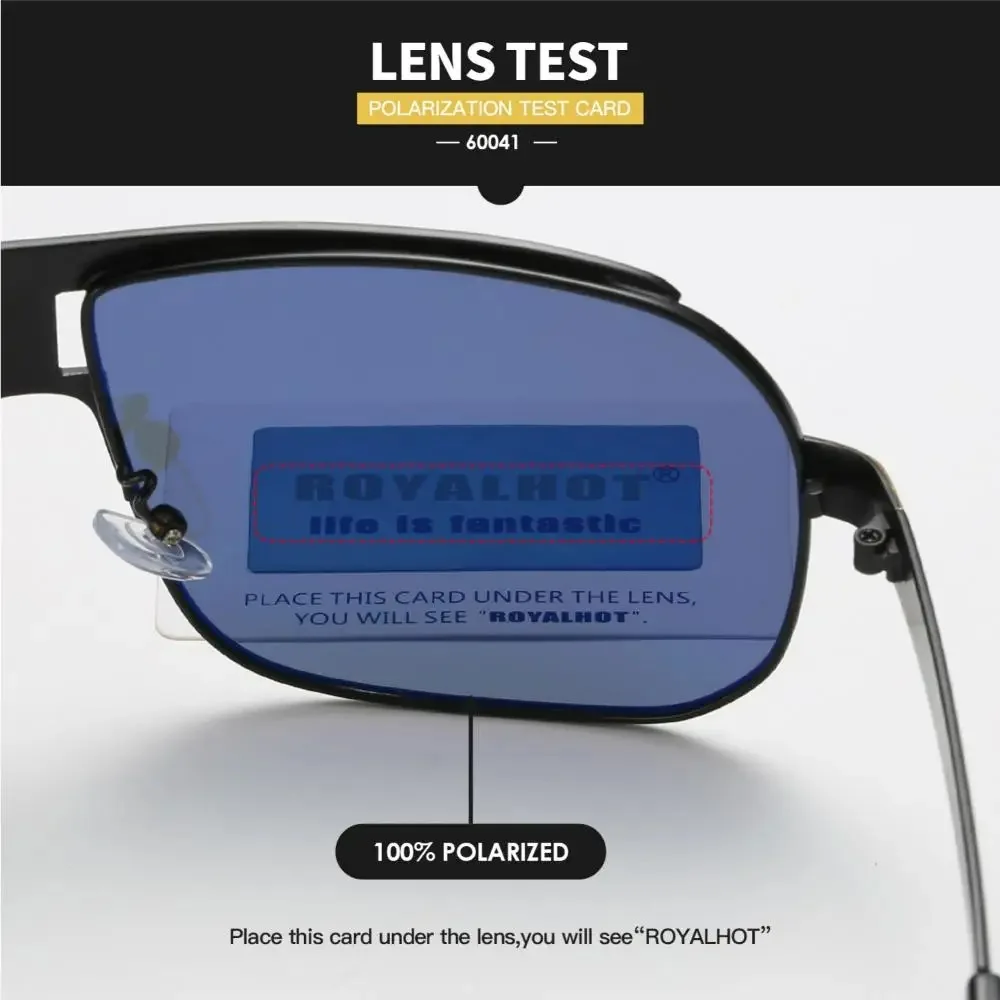 RoyalHot الرجال النساء الاستقطاب سبيكة مربع المتضخم إطار النظارات الشمسية القيادة نظارات شمسية ظلال Oculos Masculino الذكور 60041