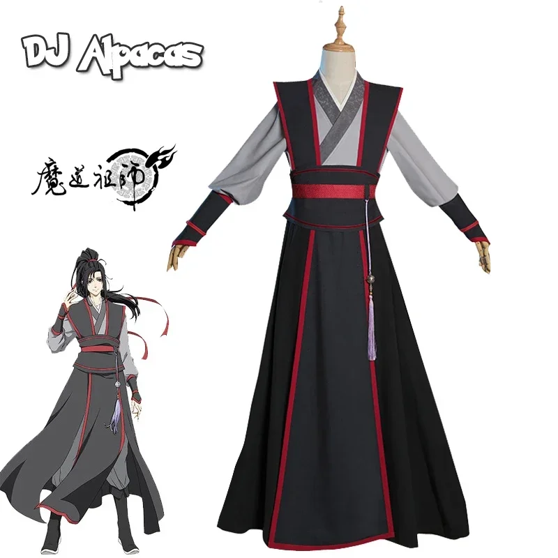 

Mo Dao Zu Shi Cosplay Grandmaster of Demonic Cultivation Costume Men Anime Wei wuxian Wig shoes Flute Wei Wuxian Young