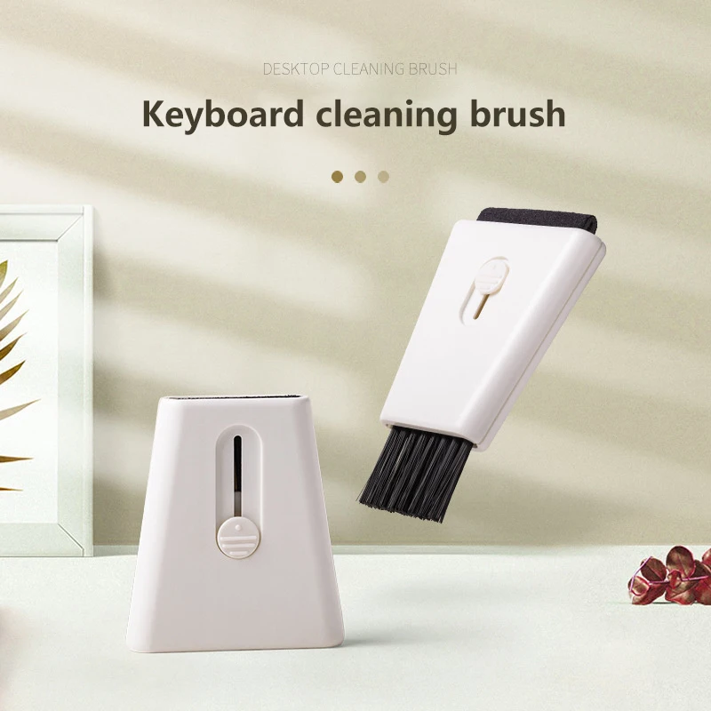 2 In 1 Keyboard Cleaning Digital Phone Laptop Tablet Screen Cleaning Brush Car Air Outlet Vent Gap Brush Clean Tools For Ipad