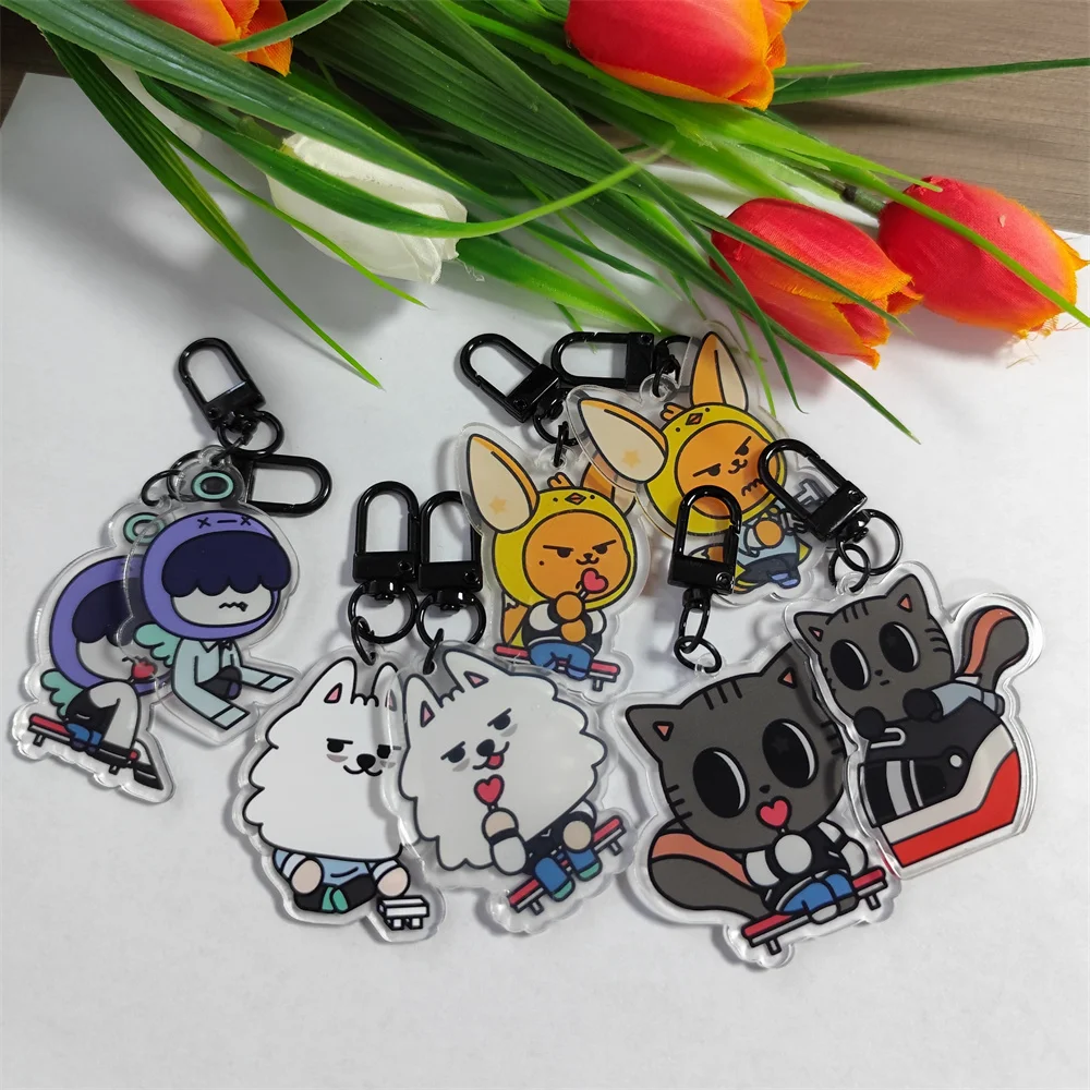 2pcs KPOP Keychain SOOBIN YEONJUN BEOMGYU TAEHYUN HUENINGKAI IDOL Keyring Backpack Accessories