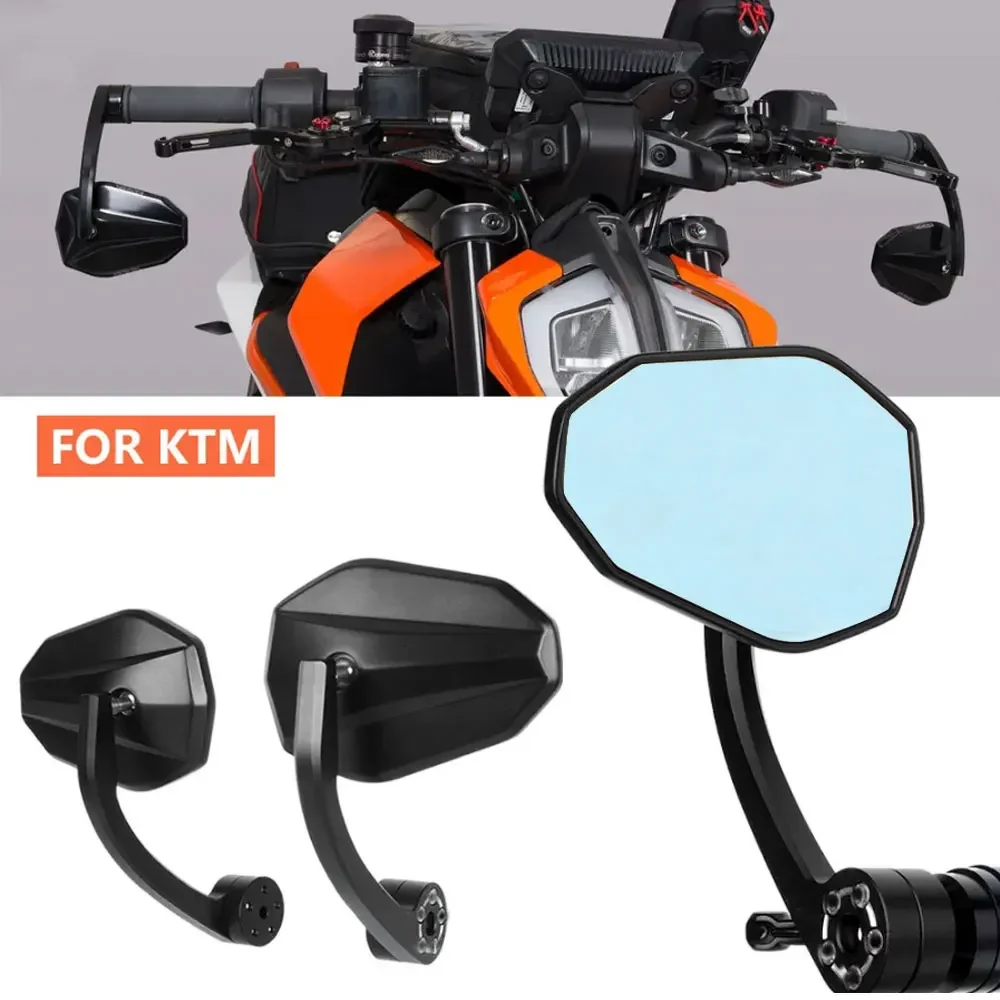 

7/8" 22mm New Motorcycle Rearview Mirrors Universal Scooter Bar End Handlebar Mirror For KTM Duke 390 790 1190 1290 890 200 250