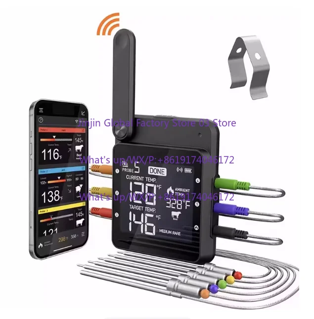 

Wireless BBQ Mobile APP Food Oven BBQ Steak Zone Timing Interconnection Baking