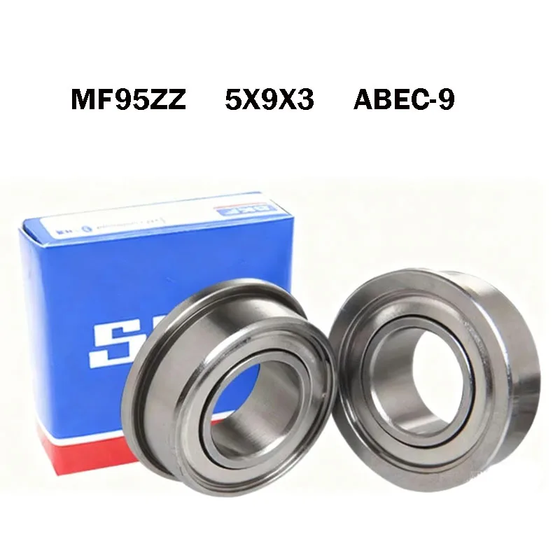

10PCS MF95ZZ SKF bearing Metal Shielded Miniature Ball Flanged Bearings MF95Z ABEC-9 5x9x3mm For 3D Printer Original bearings