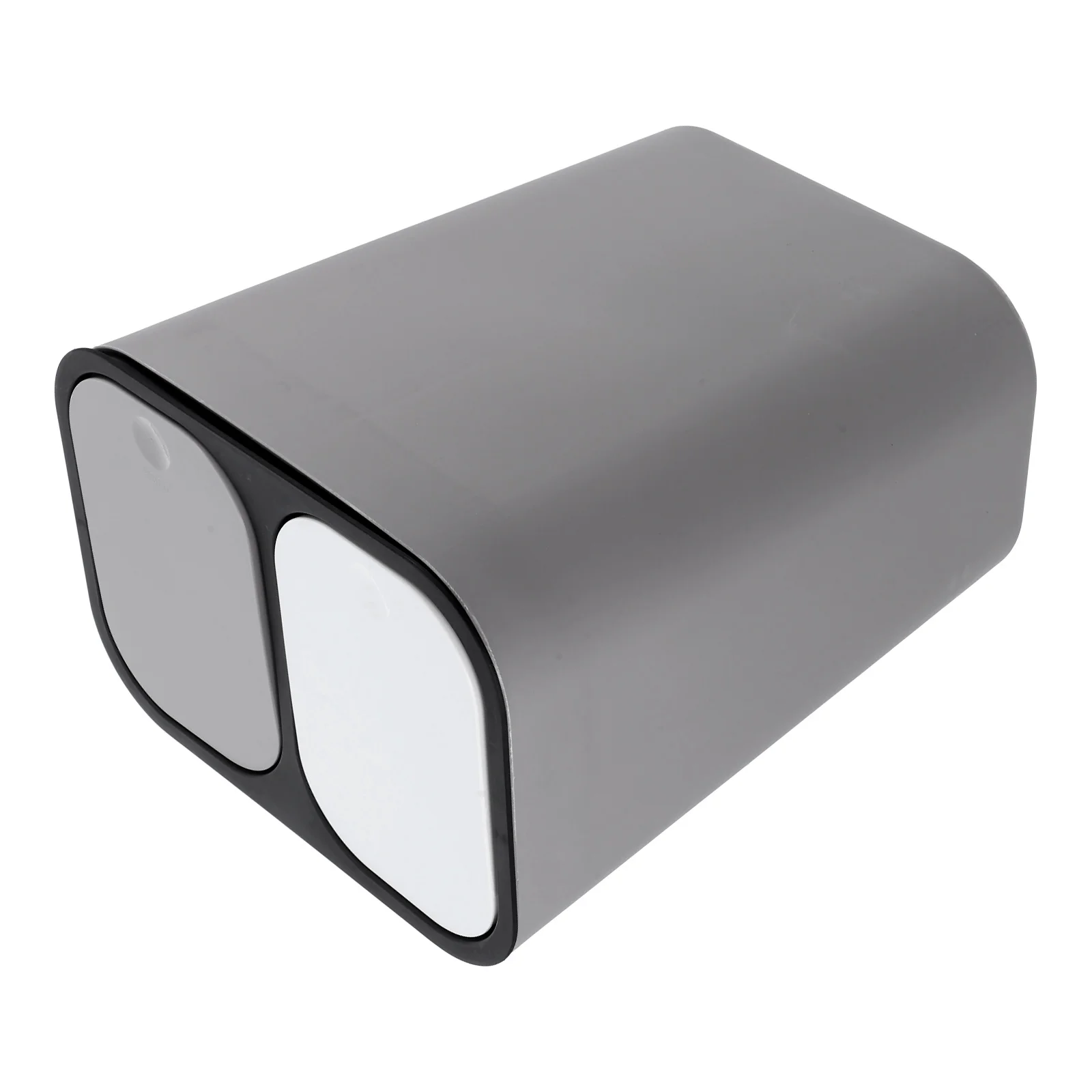 Garbage Can Dual Trash Cans Kitchen Bin Recycling and Waste 2 Compartments Food Dry Wet