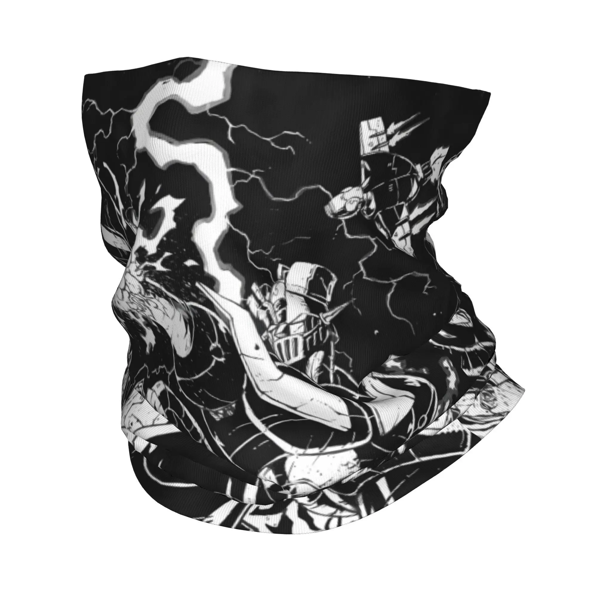 

Custom UFO Robot G-Grendizeres Mangas Neck Gaiter Men Women UV Face Shield Winter Bandana Scarf for Ski