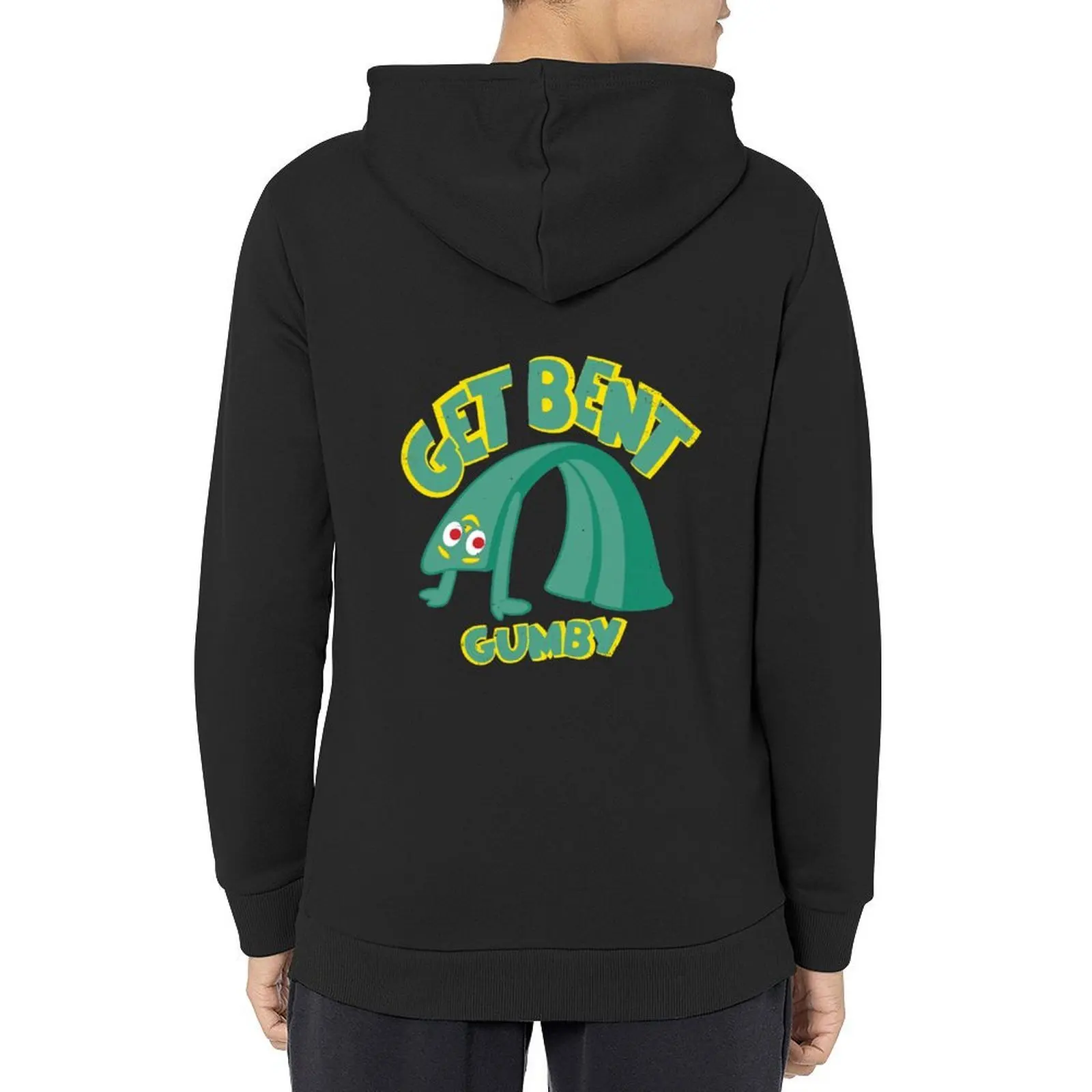 

Get bent Gumby and pokey Hoodie men clothes anime clothing hooded shirt clothes for men new in hoodies