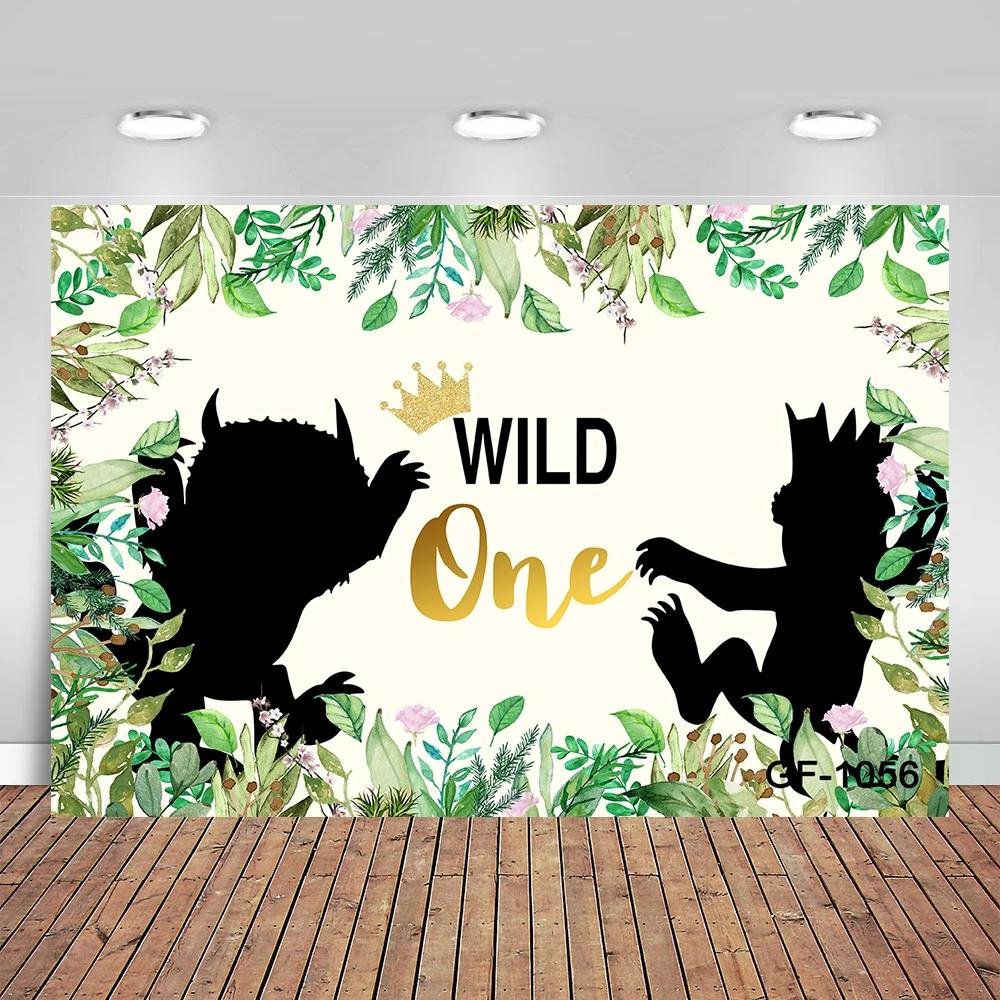 Where The Wild Things Are Backdrop Kids Birthday Baby Shower Photography Banner Wild One Photo Background Decor Props