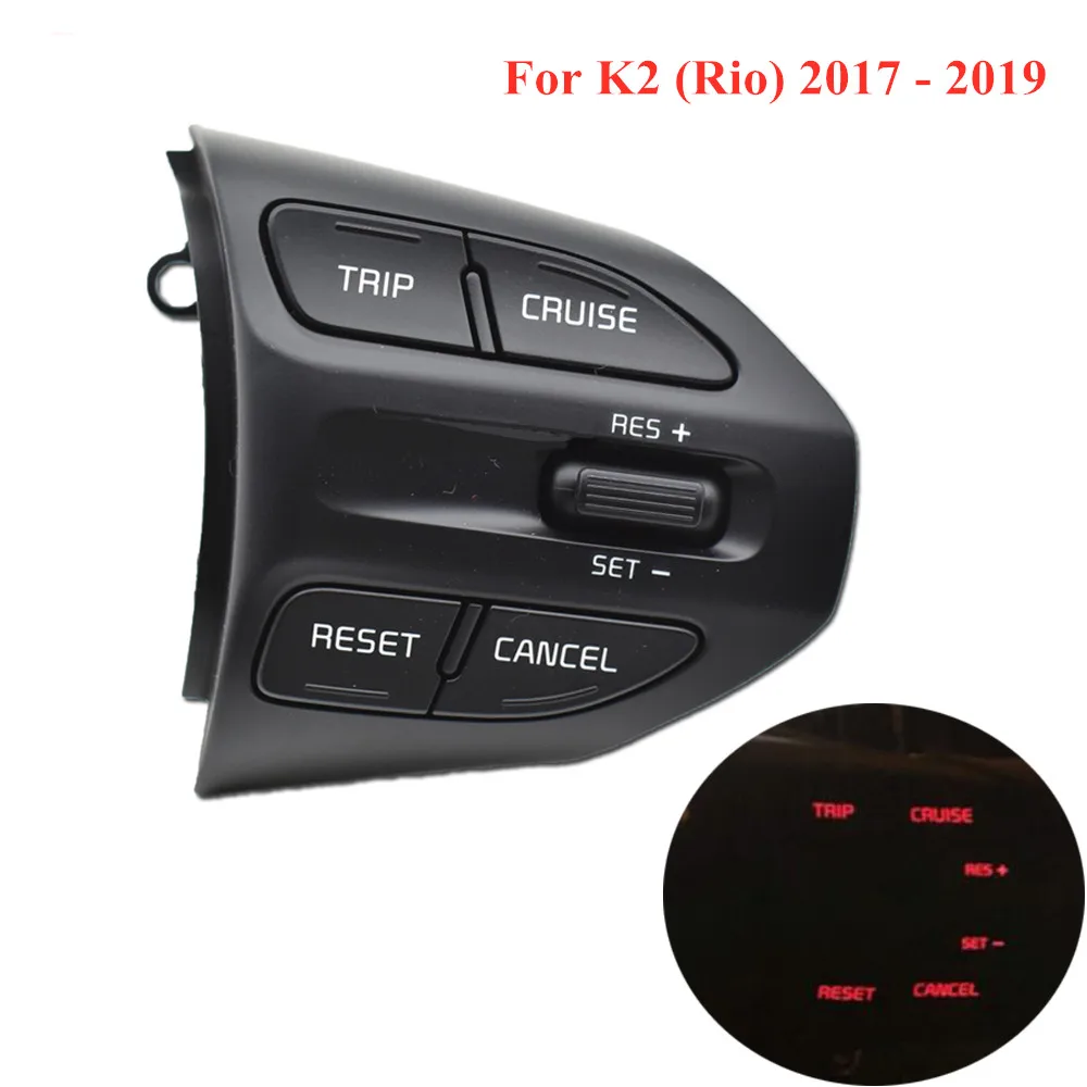 Steering Wheel Button Switch For KIA K2 RIO 2017 2018 RIO X LINE Buttons Bluetooth Phone Cruise Control Volume 96720-H8520