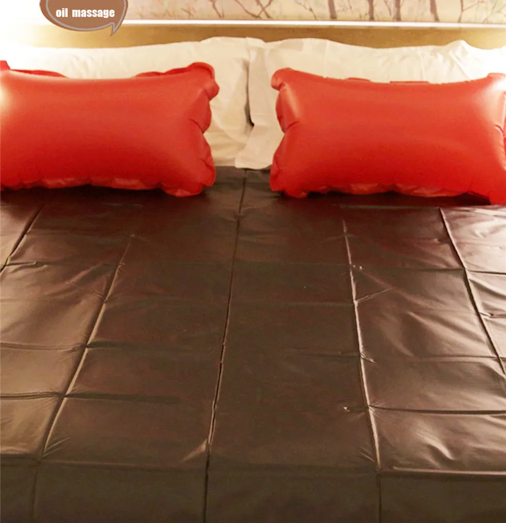 Adult Bed Cover Sheet Sheets Spa Oil Massage Relief Waterproof Oil Resistant Black Red Color