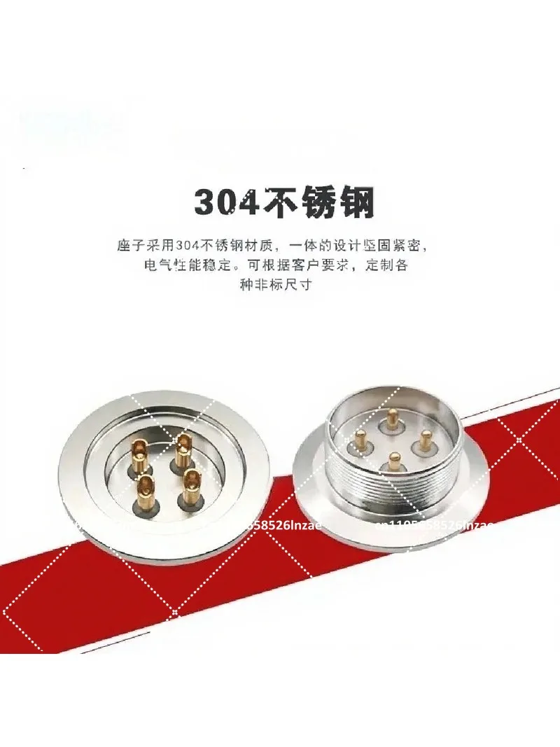 Vacuum Feedthrough KF16 KF25 KF40 Connector 304 Stainless Steel Air Plug Glass Sintered Sealed Installation