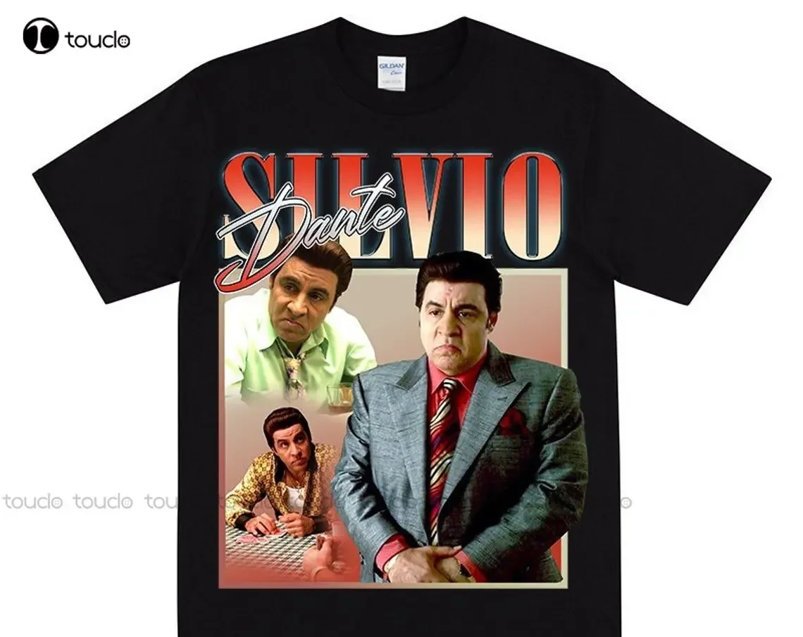 Silvio Dante  T-Shirt Vintage Graphic Printed Tee 2000S Pop Culture Tshirt 90S Style Streetwear Tshirt For Silvio Dante