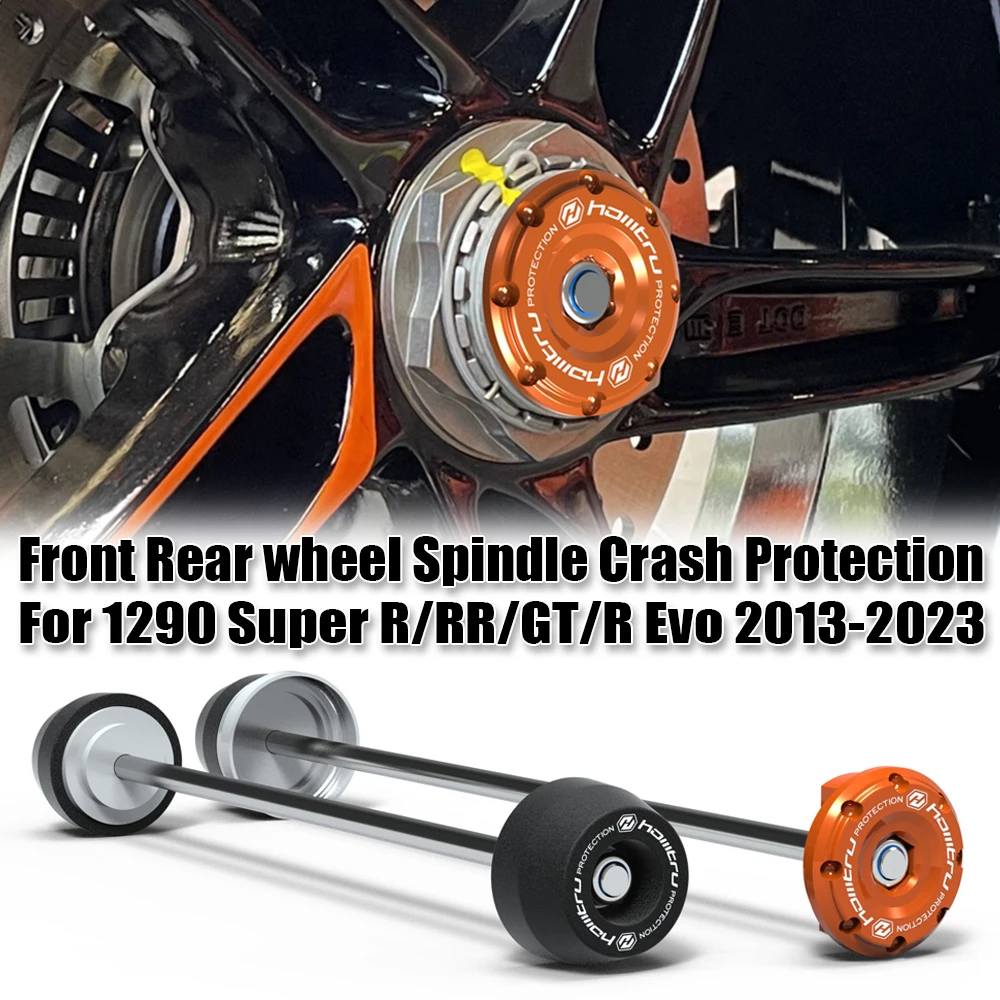Per 1290 Super R/RR/GT/R Evo 2013-2023 Protezione dagli urti perno ruota anteriore posteriore moto