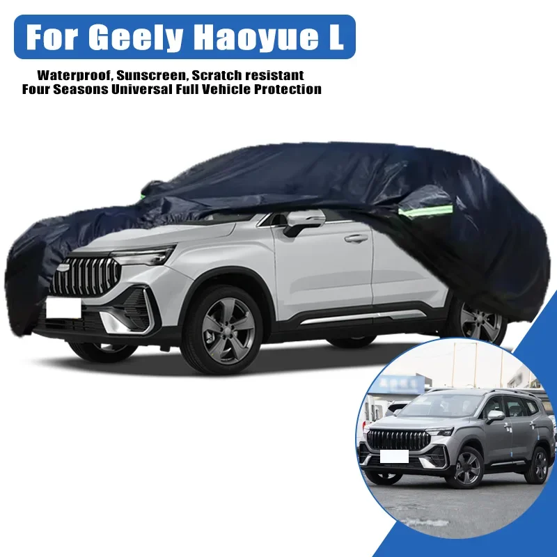 

For Geely Haoyue L Outdoor Protection Full Car Cover Snow Cover Sunshade Waterproof Dustproof Exterior Car Accessories