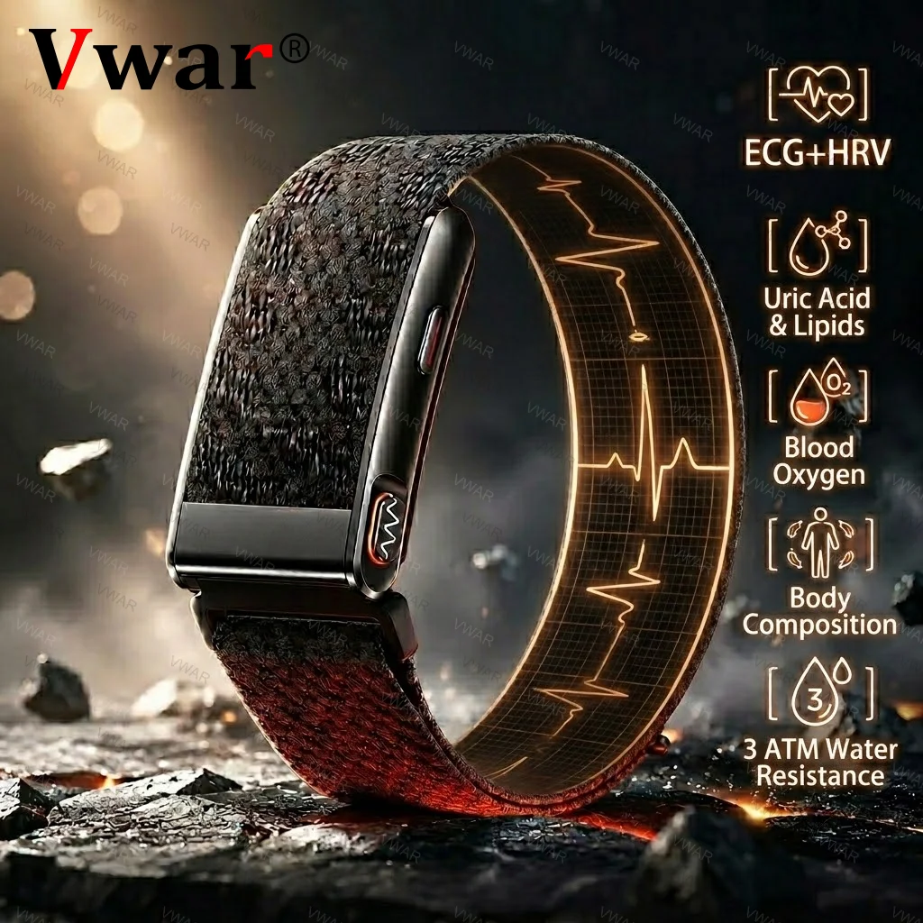 

MG Fitness Tracker ECG Heart Rate Smart Bracelet Blood Pressure Blood oxygen Sleep 24/7 Monitoring SMS Call Reminder Smart Band