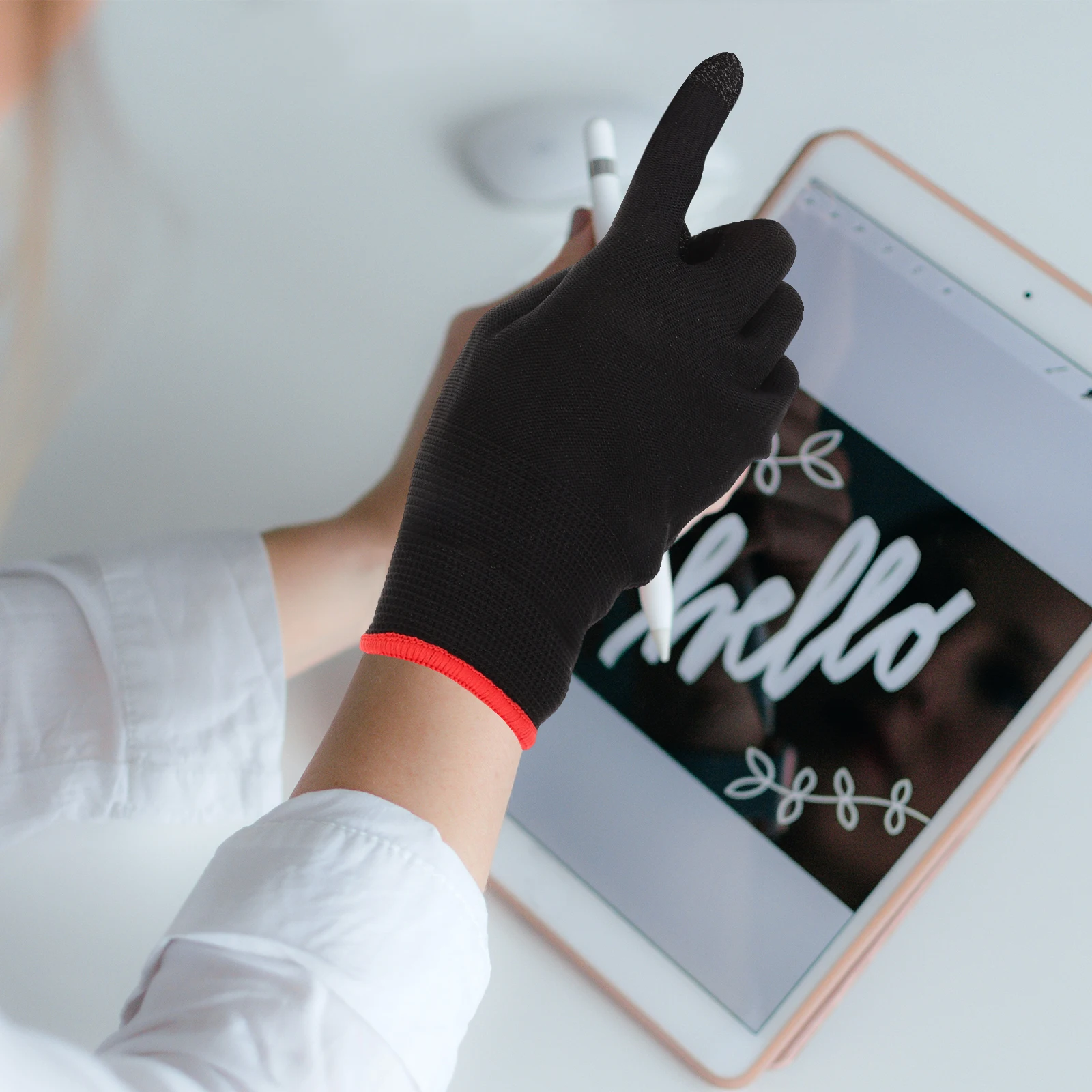 

Anti Sweat Gaming Soft Durable Finger Gloves for Mobile Gaming Touchscreen Gloves Thumb Sleeves Phone Game Non Skid