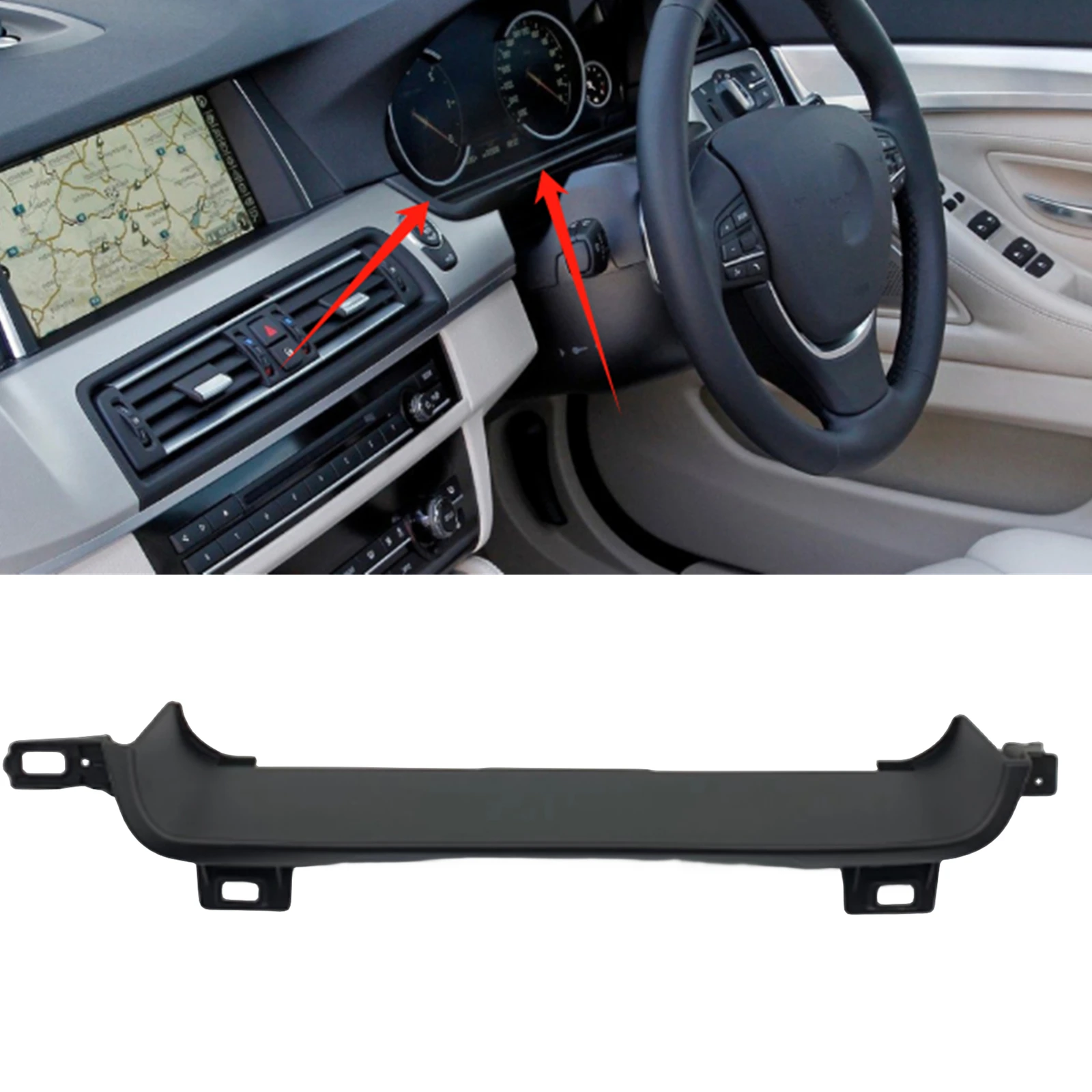 

Interior Front Dashboard Panel Trim Dash Panel Strip For Bmw 5 Series F10 2011-2016