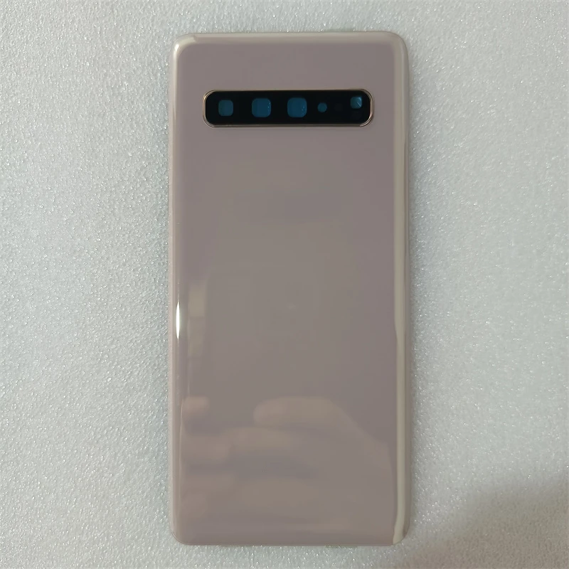 For Samsung Galaxy S10 5G G977 Battery Cover Back Glass Panel Rear Housing Door Case With Camera Lens Repair Parts