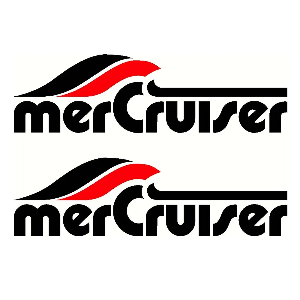For Mercury MerCruiser Fishing Boat Sticker Decal Marine Set of 2
