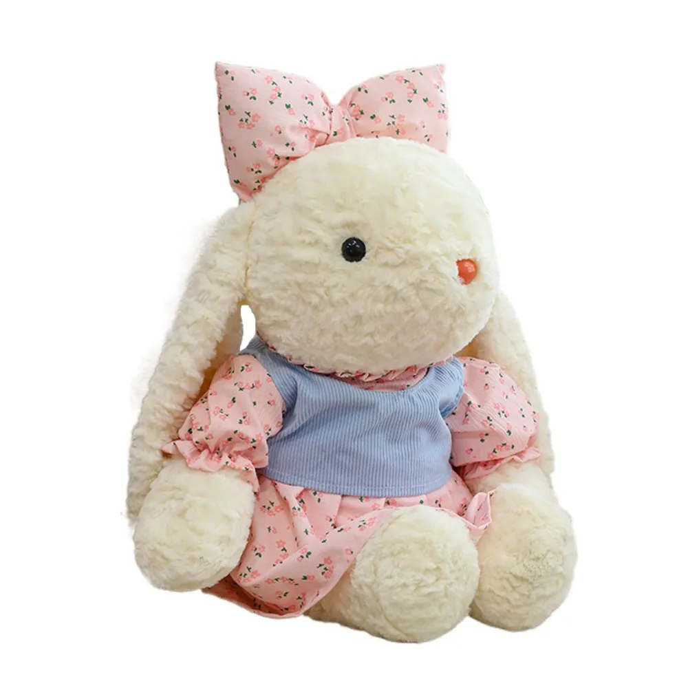 

Exquisite Stuffed Rabbit Plush Toy Cartoon Animal Colorful Animal Dressed Bunny Doll Kawaii Soft Dress Rabbit Soft Doll Children