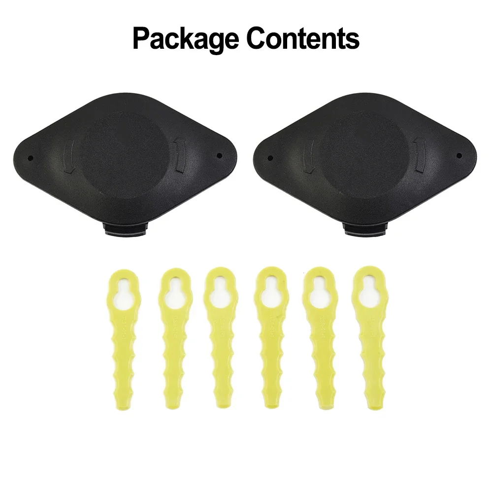 

2pcs Trimmer Knives With Double Blades For Karcher 2.444-022.0 Trimmer For LTR Battery For 18/36V + 6pcs Blades + 3 Metal Fixing