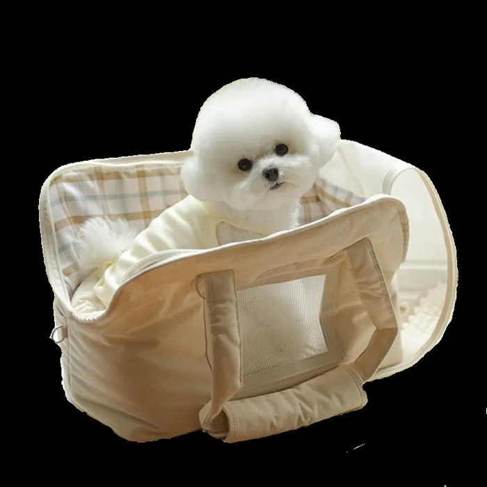 

Leisure Beige Pet Travel Bag Cat Dog Carrier Bag