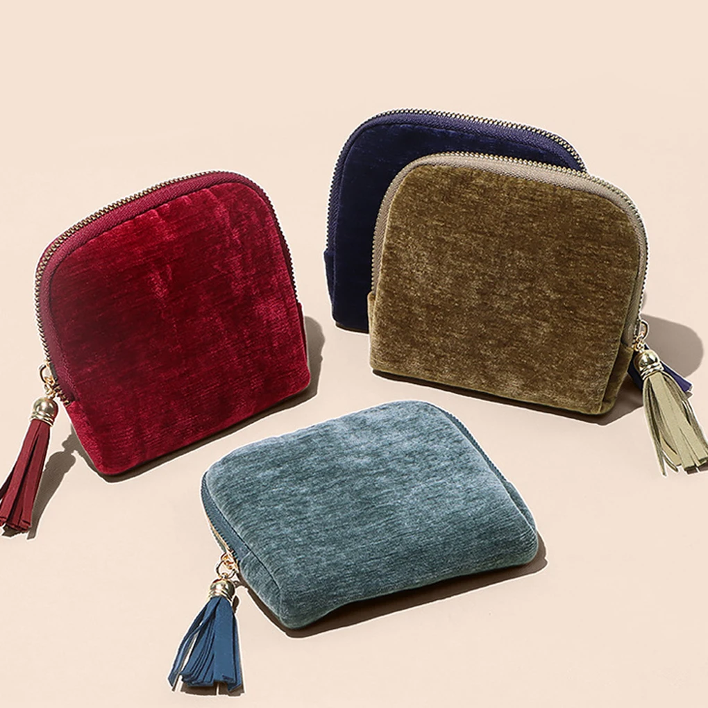 

New Portable Multi-layer Tassel Jewelry Storage Bag Travel Jade Bracelet Large-capacity Zipper Jewelry Packaging Bag Organizer