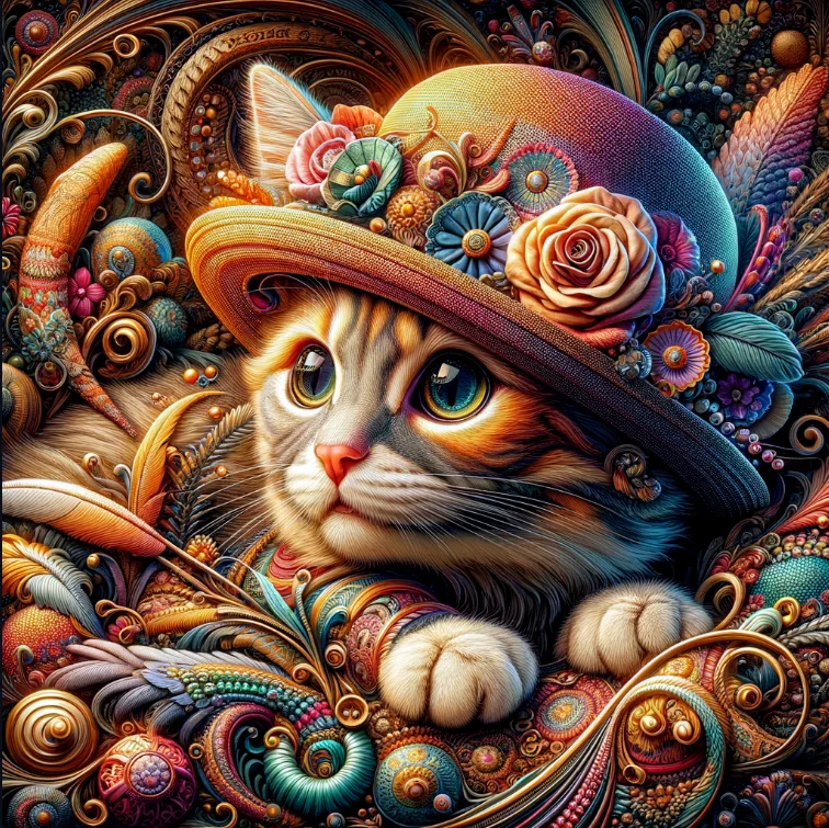 

Sunature Diamond Painting Art Full Square Round Drills Cat Diamond Painting Kit