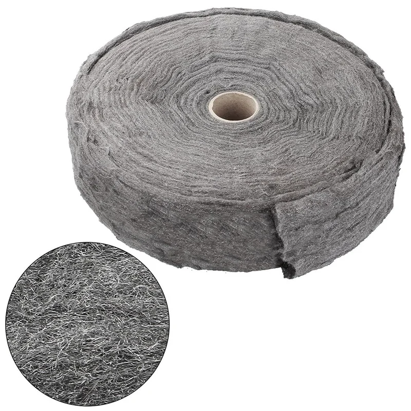 A88E-For Cleaning, Removing Rust, Buffing Wood And Metal Finishes, 2Kg Grade 0000 Steel Wool Roll