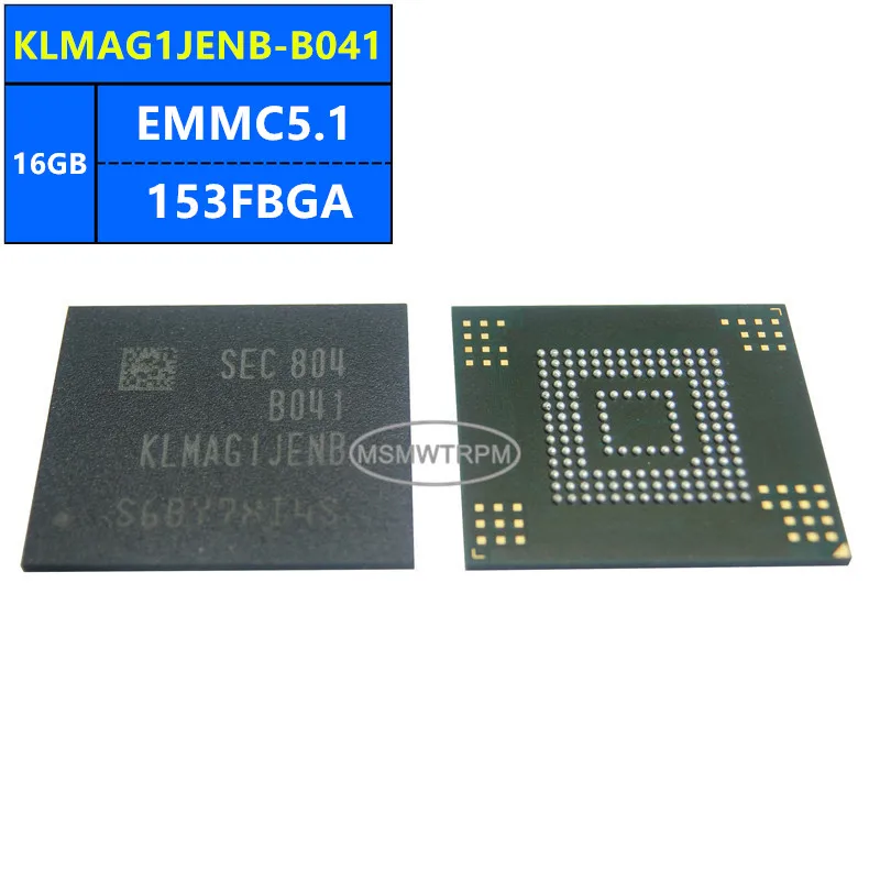 NCEMASKG-16G NCEMAD9D-16G KLMAG1JENB-B041 H26M52208FPR EMMC5.1 16GB 153FBGA Memory Chip IC Electronic Components New Original