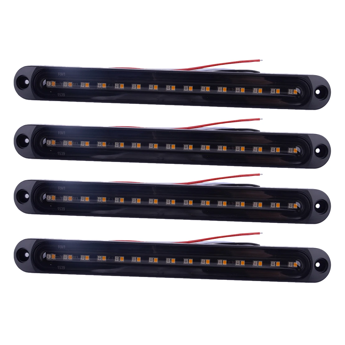 

4Pcs 10" LED Tail Brake Stop Light Bar Flowing Sequential Turn Signal Lamp DRL Universal For Car Truck RV Lorry Van Trailer SUV