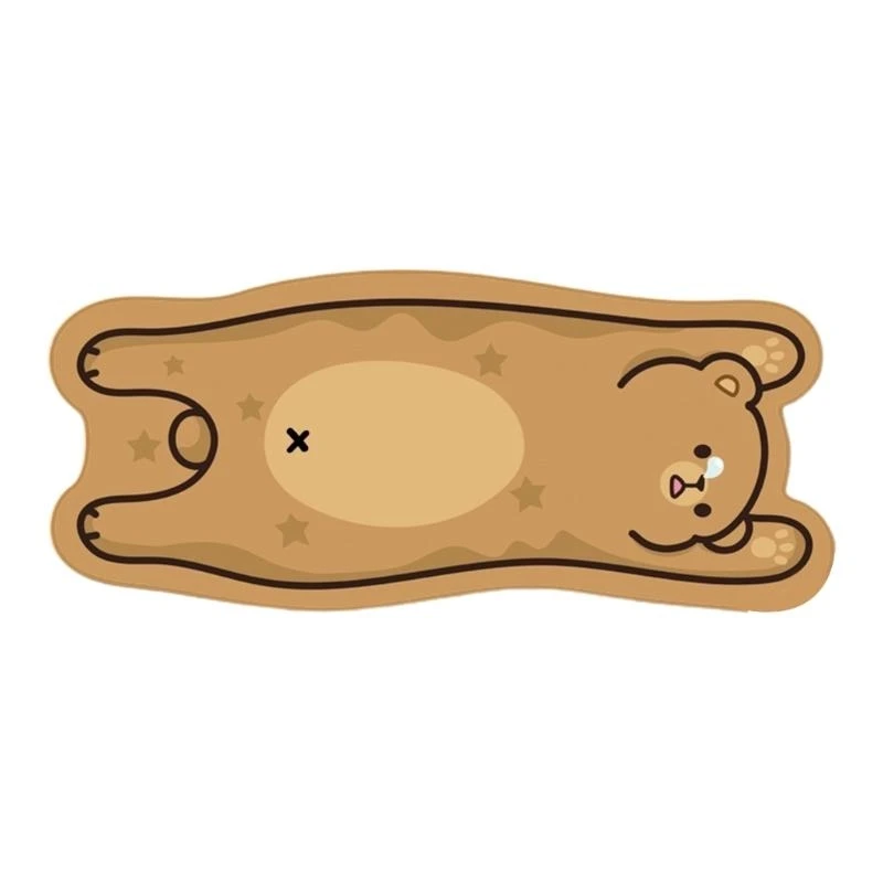 رسم كاريكاتوري لطيف وسادة الماوس الماوس لوحة جميلة الماوس حصيرة الراحة المحمولة المطاط