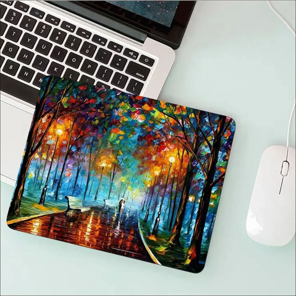 L-leonid-Afremov painting Mousepad Fashion Unique Desktop Pad Game Mousepad Size for Customized mouse pad for CS GO PUBG