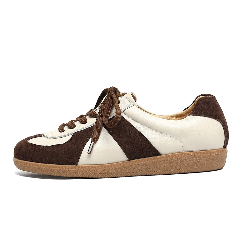 Trendy 2026 Women's Cow Suede Sneakers - Casual Platform Shoes