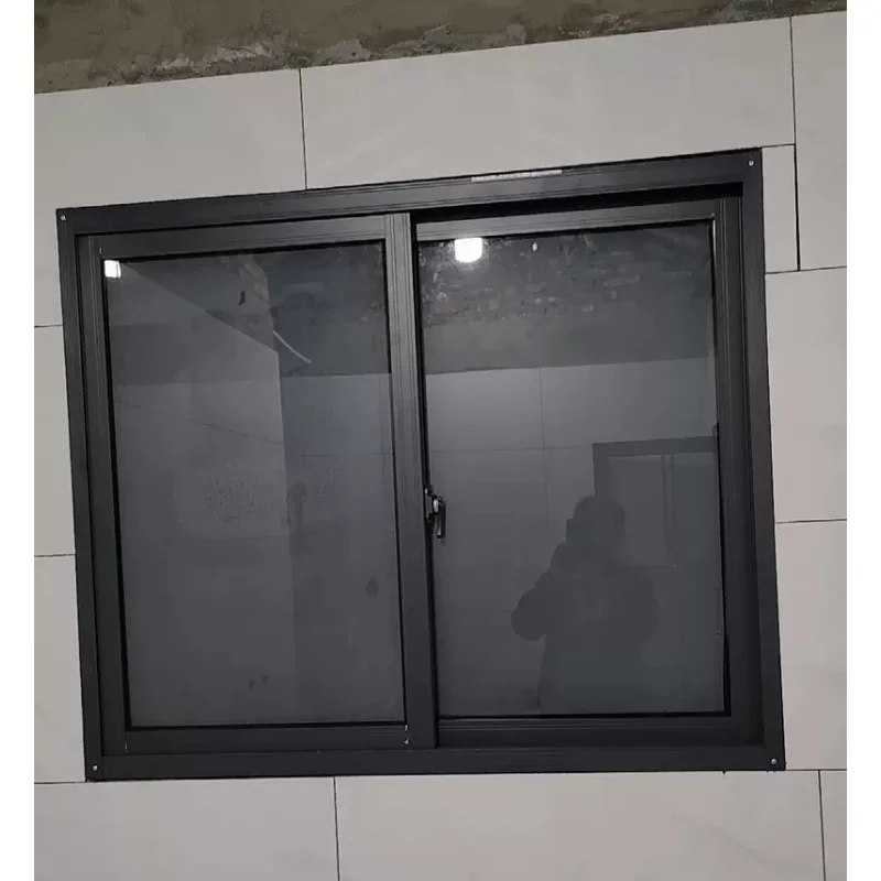 

Aluminum alloy left and right sliding windows Customized bathroom Small ventilation window Toilet window Kitchen window Sliding