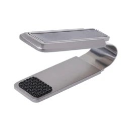 Men's Business Wallet Stainless Steel Carbon Fiber Money Clip Credit Card Holder