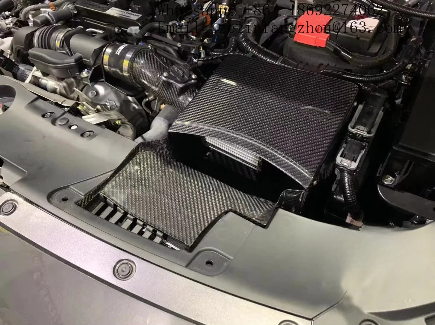 100% Dry Carbon Fiber Cold Air Intake System For Honda Accord 1.5T Hot Pressing Tank Craft Quality Airspeed Brand