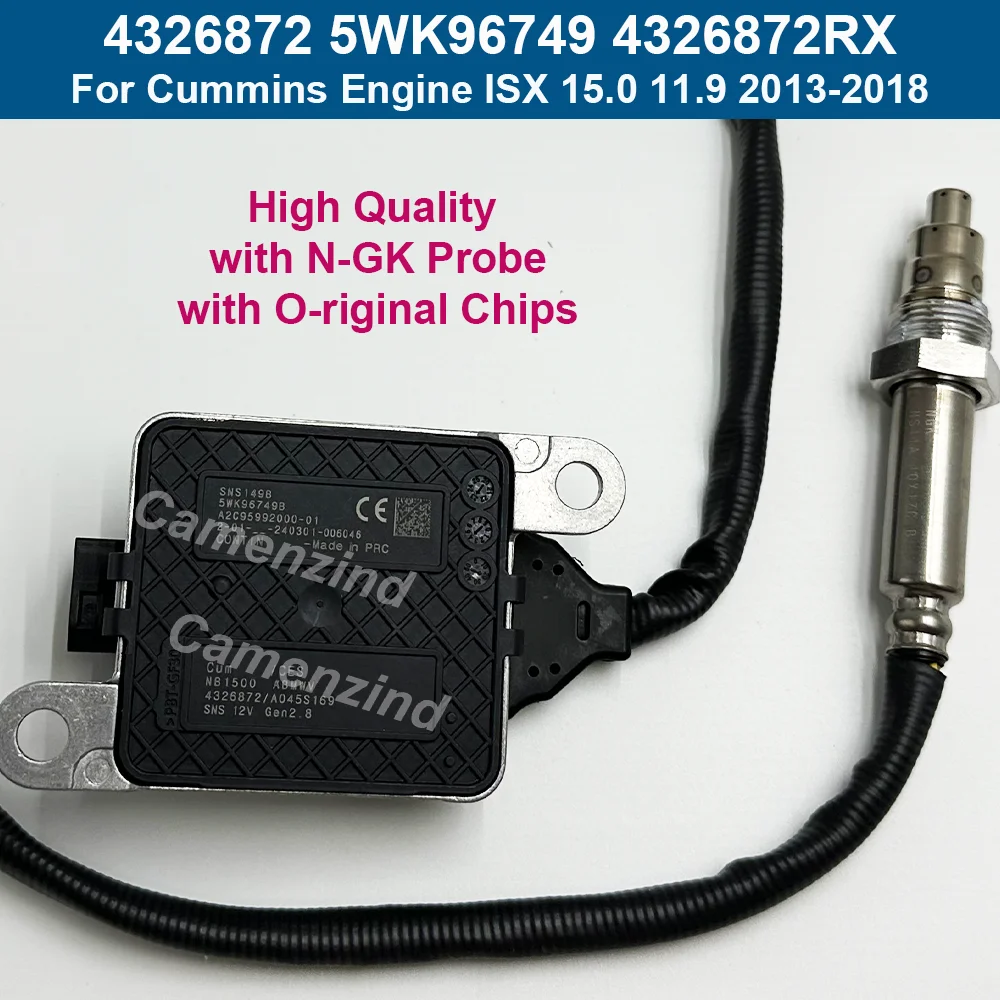

For Cummins OEM 4326872 4326872RX 5WK96749 Nitrogen Oxide Sensor NOX Sensor 5WK96749B For Cummins Engine CES SNS ISX 11.9L 15.0L