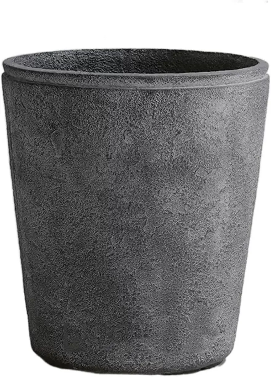 Flower Pots Planters Straight Slant Round Cement Plant Pots Wide Mouth Home Living Room Flooring Indoor Large Diameter Flower Po