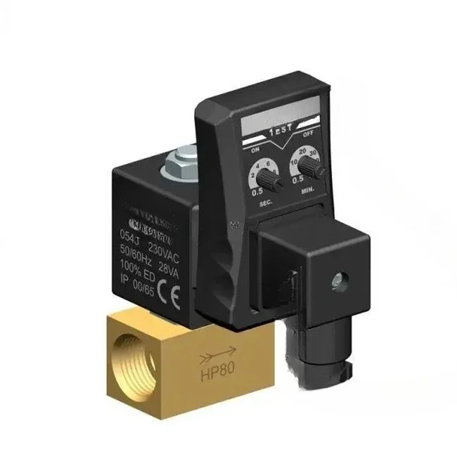 Ultra high Pressure Auto Drain Solenoid Valve with Timer 250 Bar
