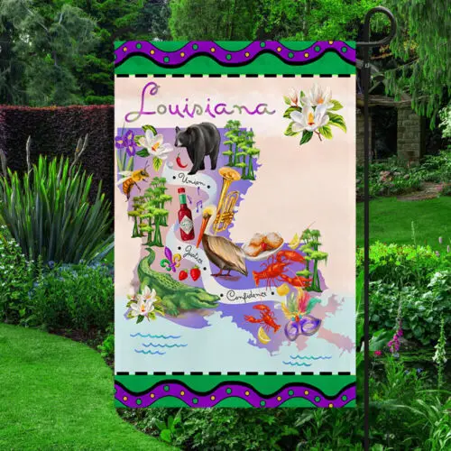 Love Louisiana State Union Justice Confidence Flag Garden Flag ANM LLP LLX