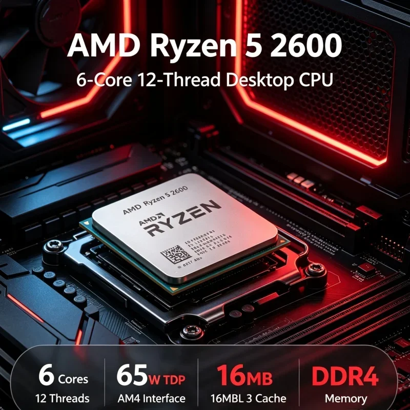 processeur-amd-ryzen-5-2600-34ghz-6-cœurs-12-threads-65w-socket-am4-compatible-ddr4-pour-cartes-meres-b450-x470-x570-ordinateur-de-bureau