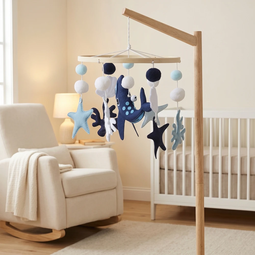 ブルーオーシャンベビーモバイルガラガラおもちゃオルゴールベッ - Baby Nursery Equipment のレビューと価格