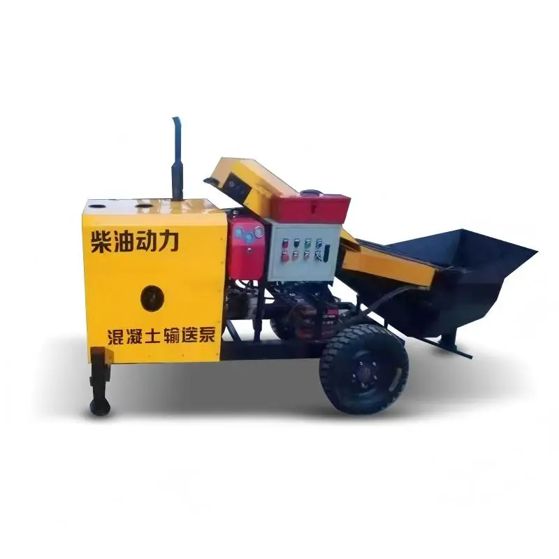 Type 15 Customization Mini Concrete Pump Diesel Small Portable Concrete Conveying Pumps Price of Concrete Pumps