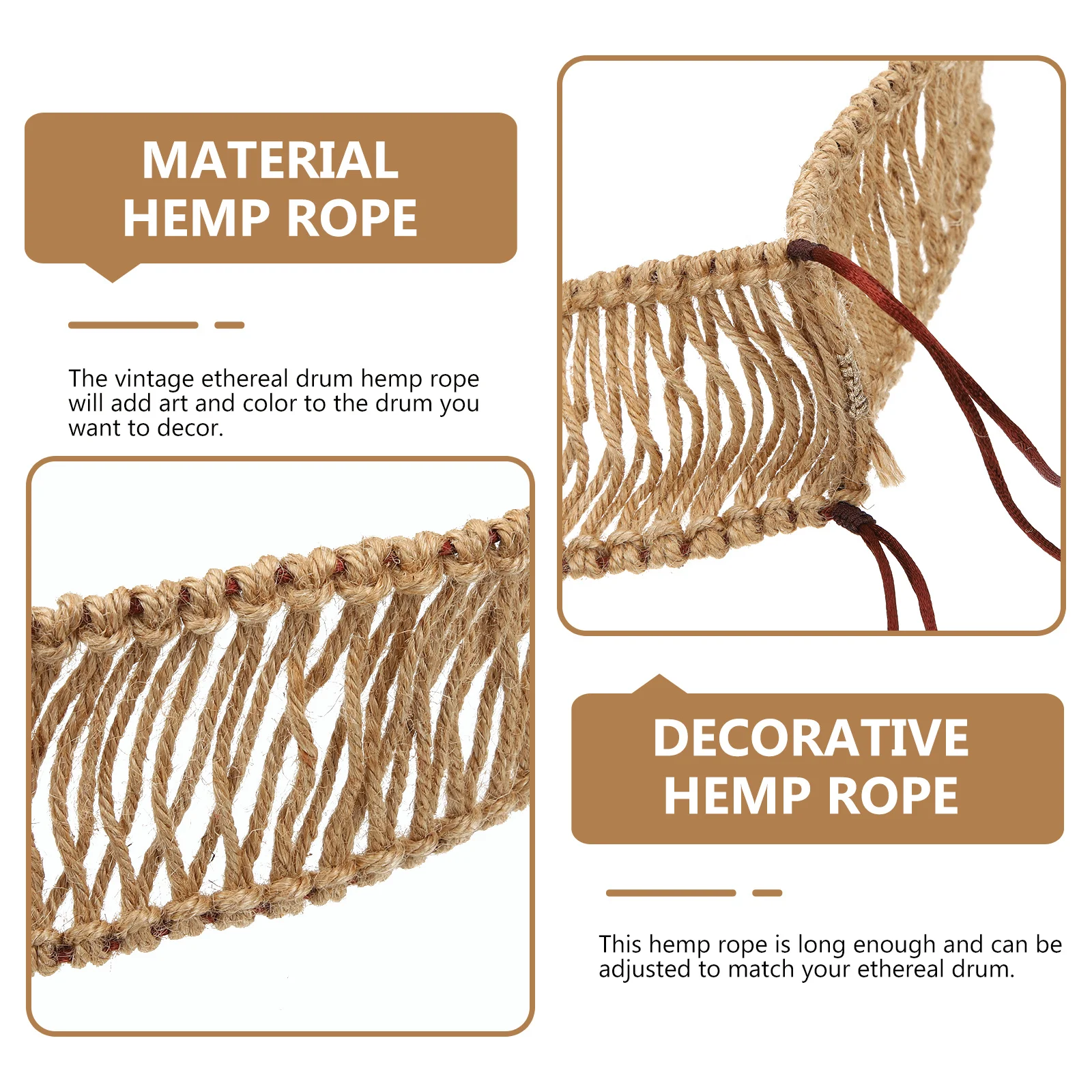 

Adjustable Handmade Ethereal Cover Steel Tongue Accessory Wrap Hemp For Gift Drum Instrument Protective Sleeve Parts Woven Rope