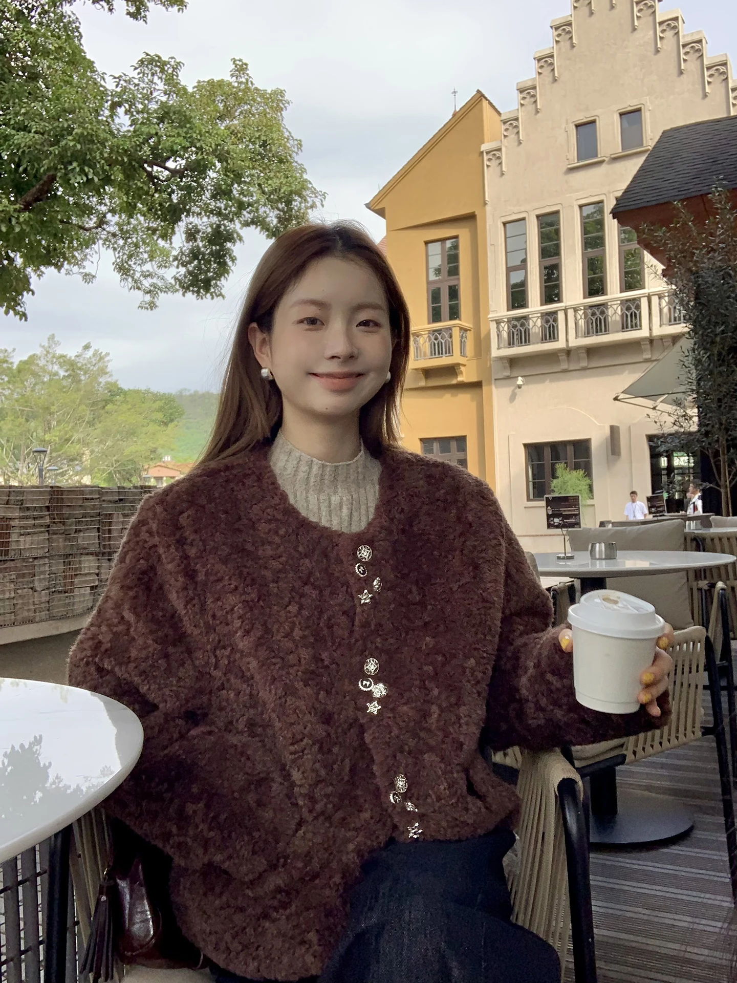 

Женская хлопковая куртка Red Celebri, осенне-зимняя новая модная стеганая теплая женская верхняя одежда кофейного цвета