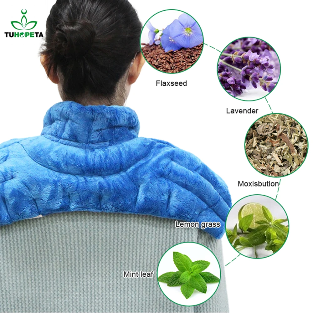 Moist Microwave Neck Heating Pad Warm Compress Pack Microwaveable Heat Pad for Back Pain Home-appliance Heat Massage Bag A186
