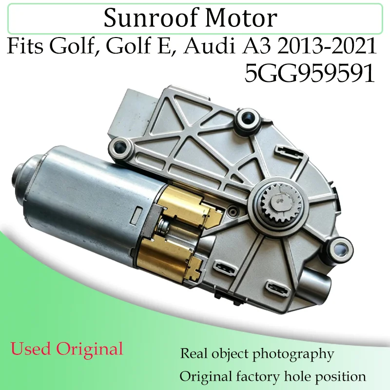 Sunroof Motor 5GG959591 5GG959591A Compatible with VW Golf, Golf E, Audi A3 2013‑2021 Used Original Sun Roof Motor