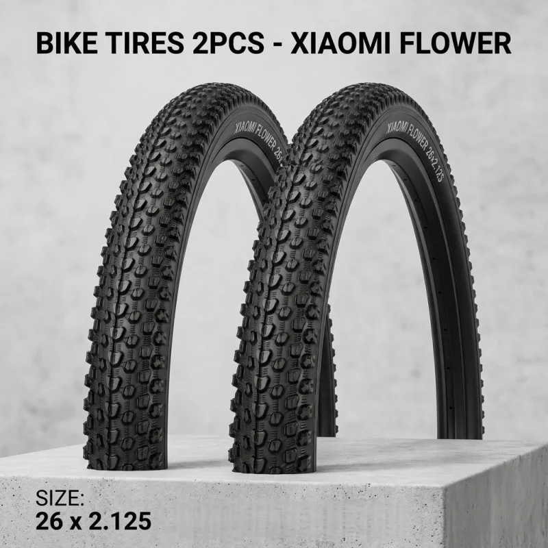 2Pc 29/27.5/26x2.125 MTB Bicycle Tires Mountain Bike Tyre Small Block Knobby Tread All Terrain XC Cycle Parts Replacement  Wheel view 4