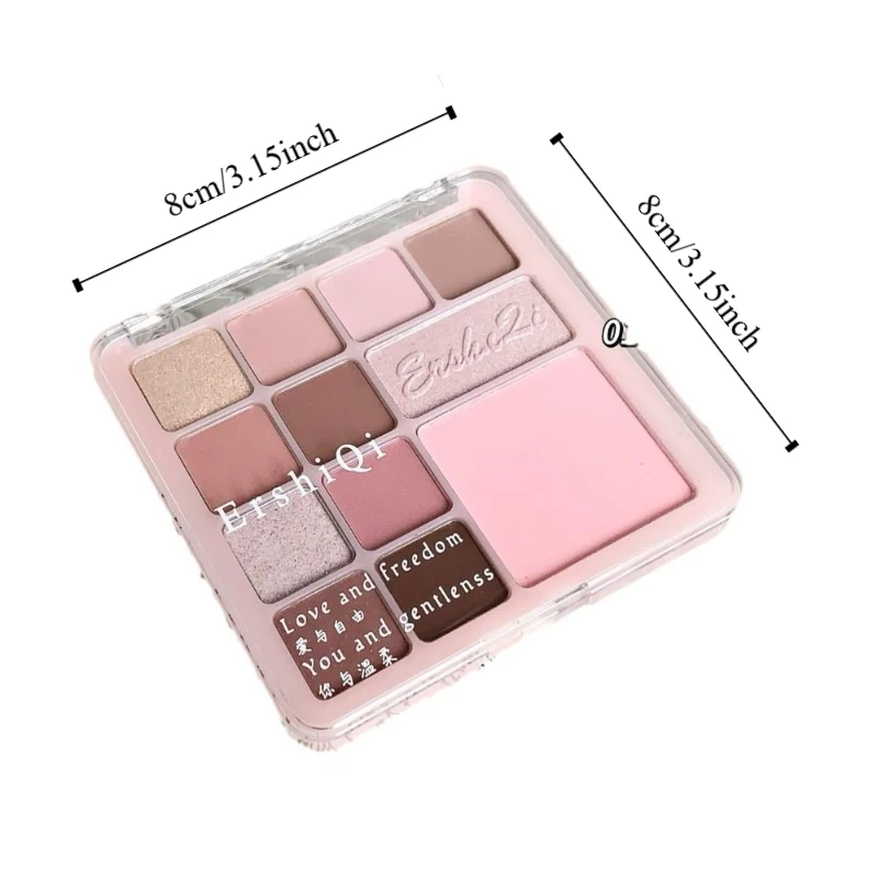 Nowa Paleta Cieni do Powiek 16 Kolorów Nude Blendable Matte Paleta Cieni do Powiek Narzędzie do Makijażu Oczu Długotrwałe Cienie do Powiek z Brokatem dla Dziewczyn