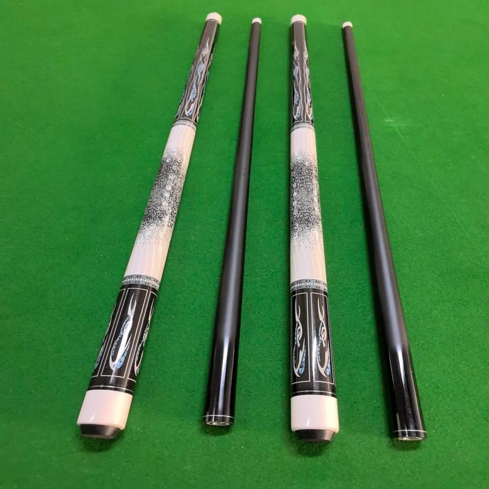 Pool Cue Stick Lightweight Advanced Technology 1/2 Split Carbon Fiber Snooker Billiard Pool Stick for Adult Competition Practice